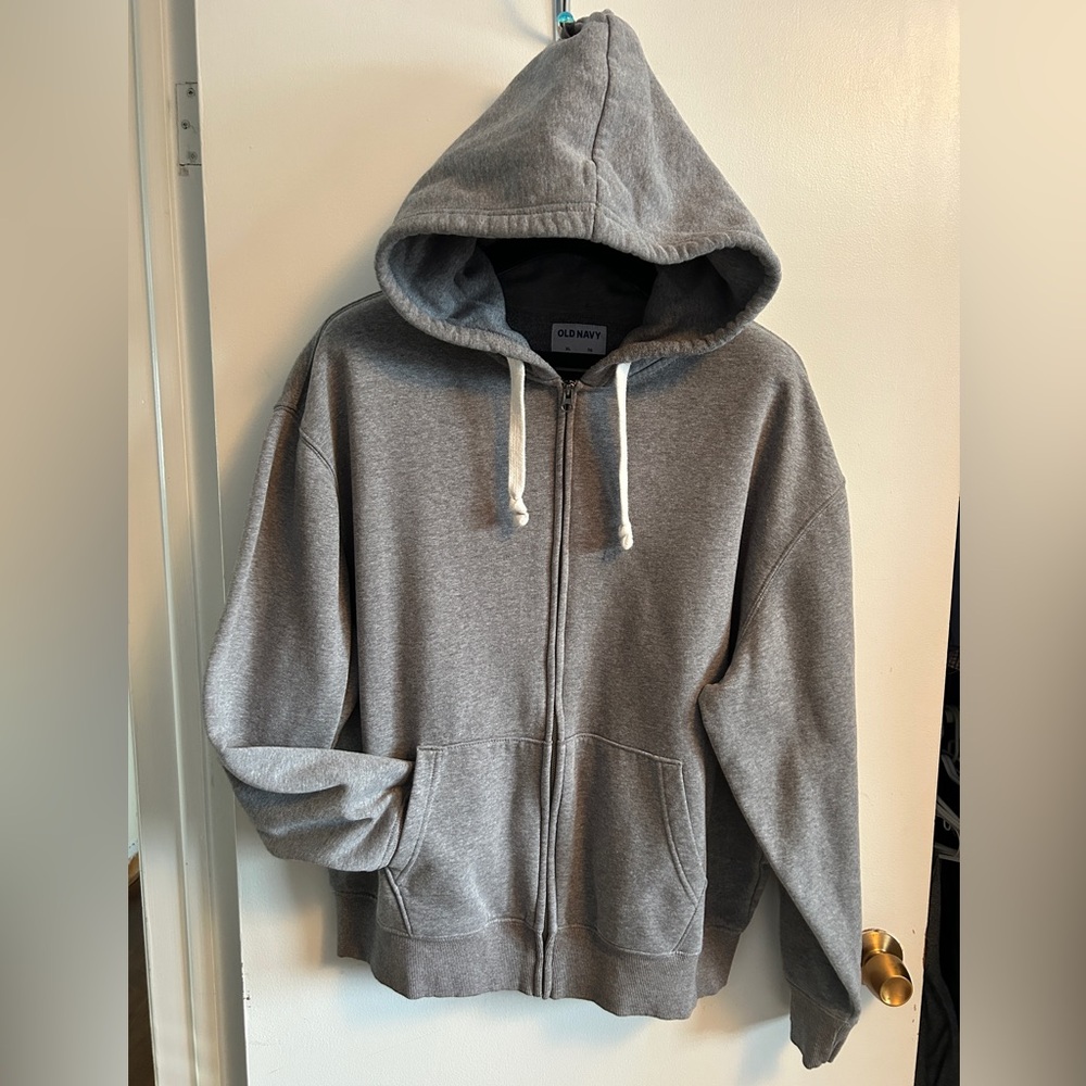 Old Navy Gray Full Zip Hoodie